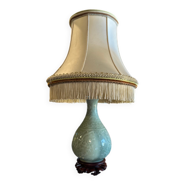 Lampe à poser pied porcelaine