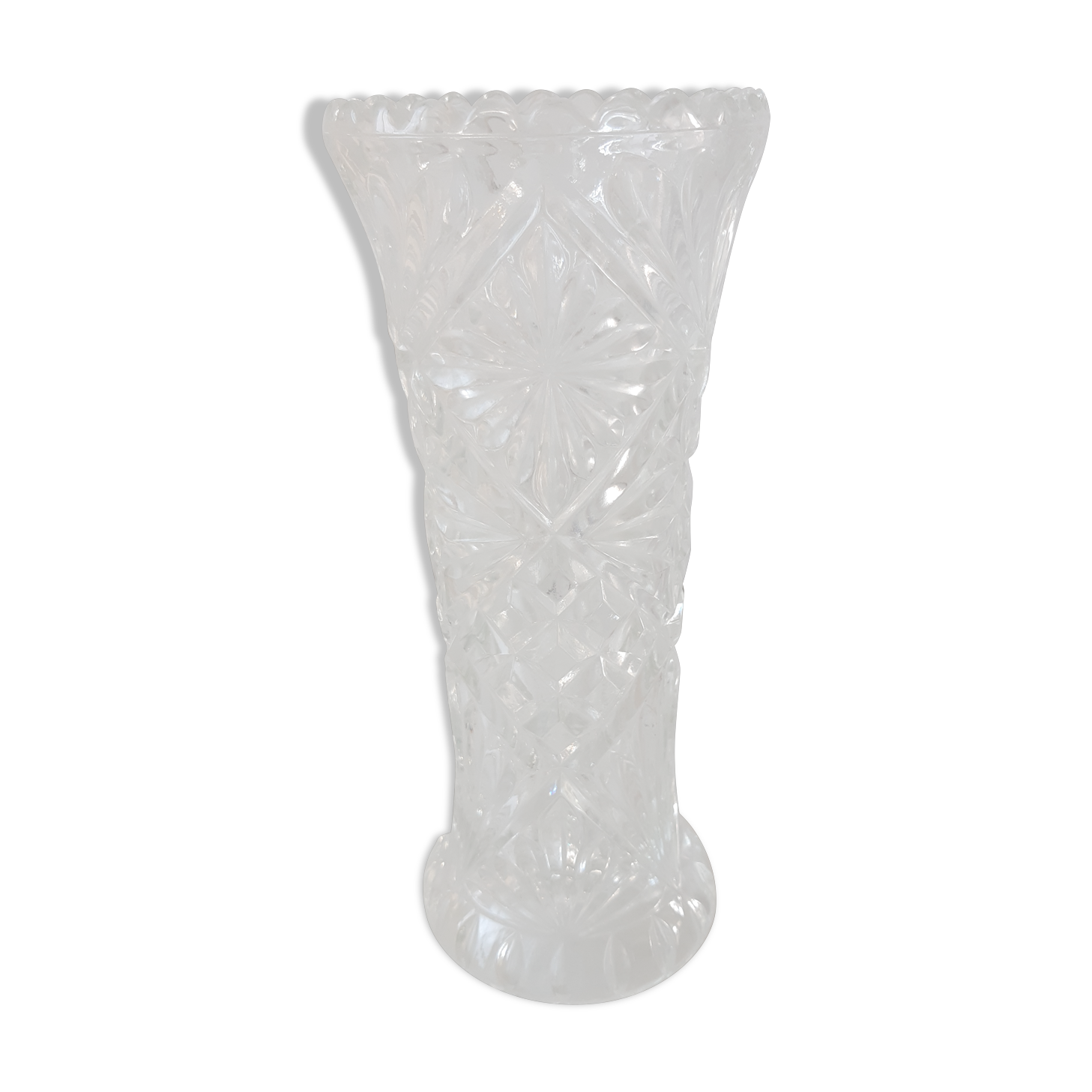 Moulded glass vase 50s