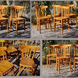 6 bistro chairs 40s