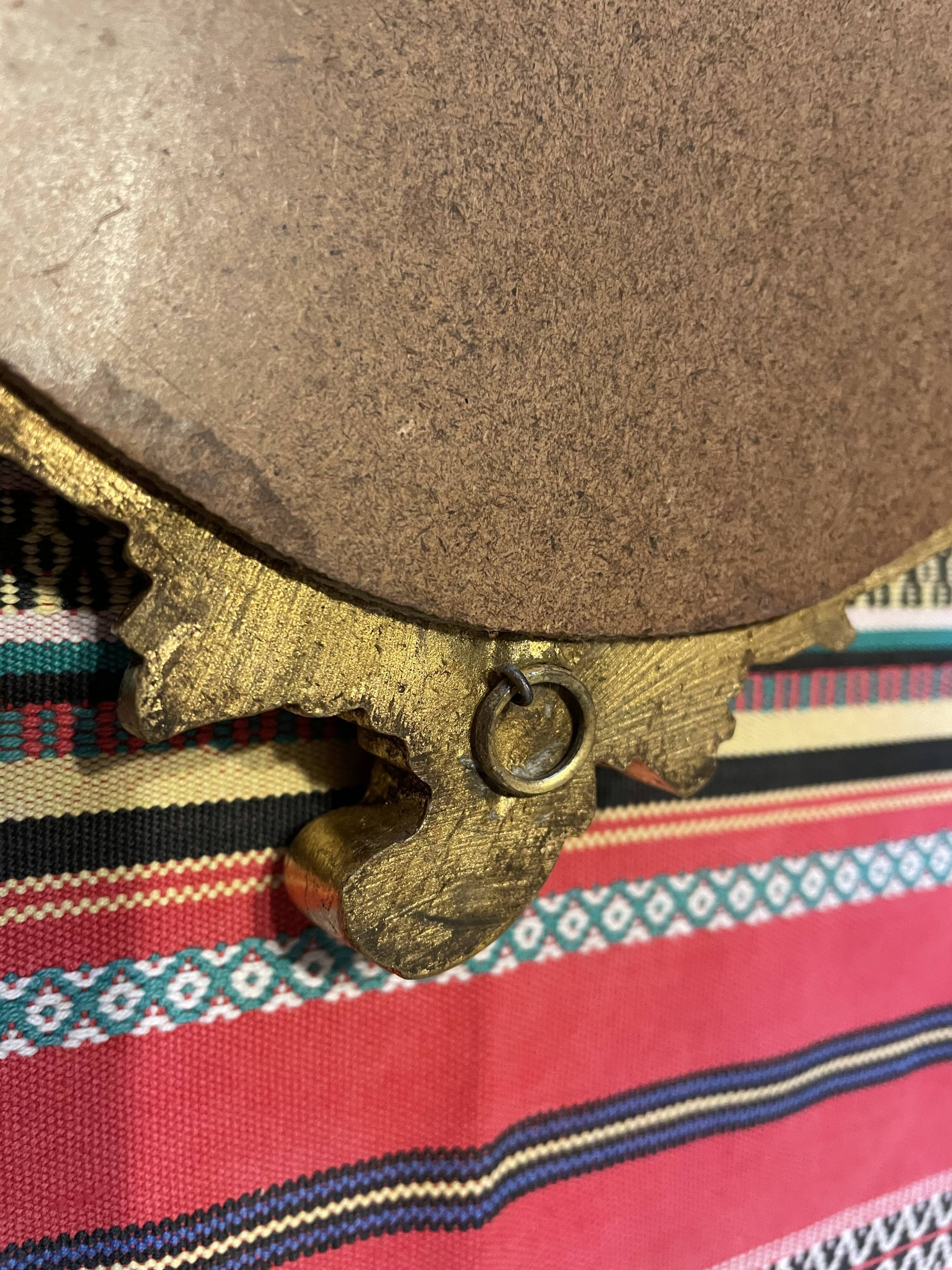 Vintage gold mirror 32 X 18cm