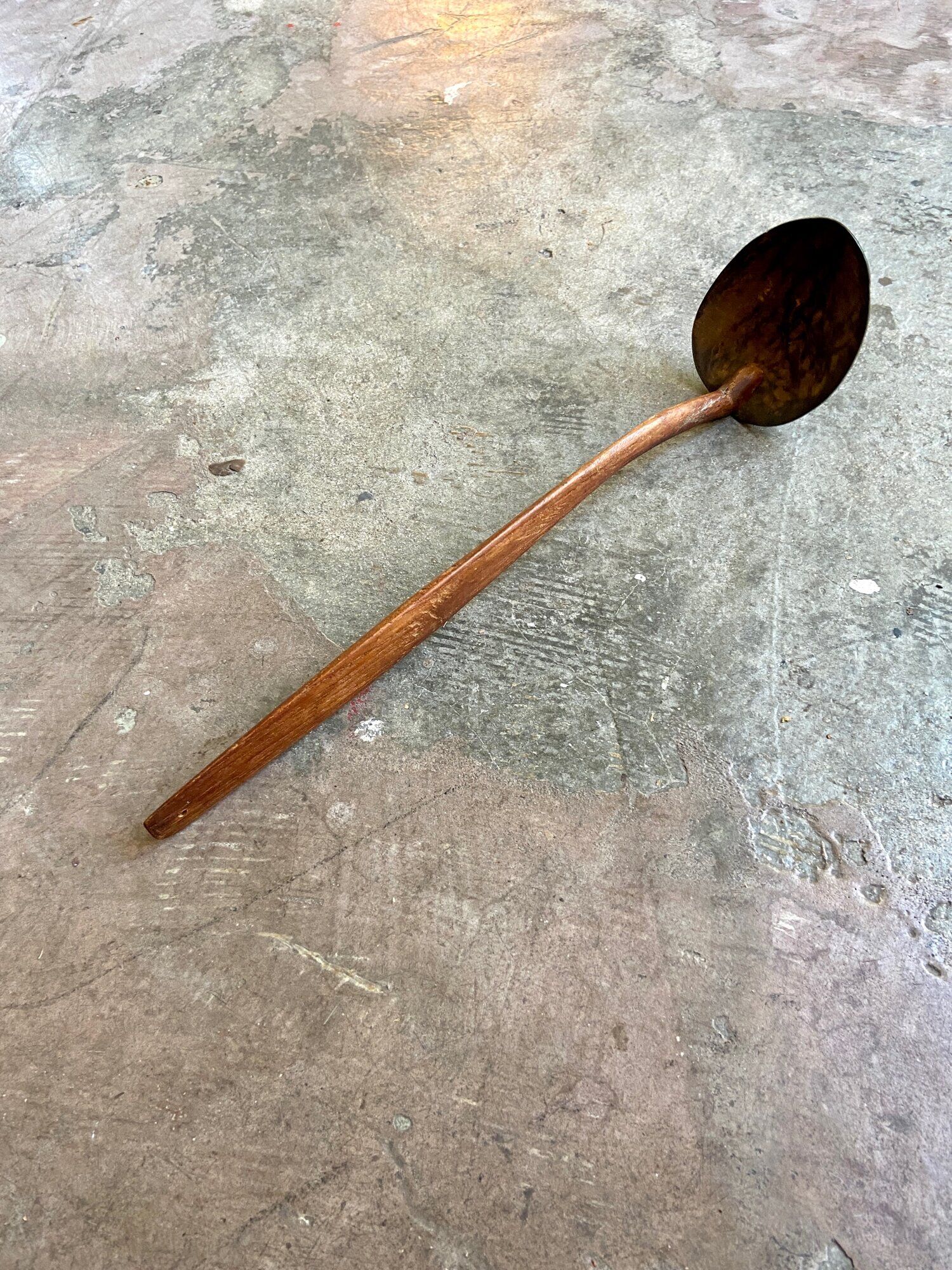 Wooden and coconut ladle