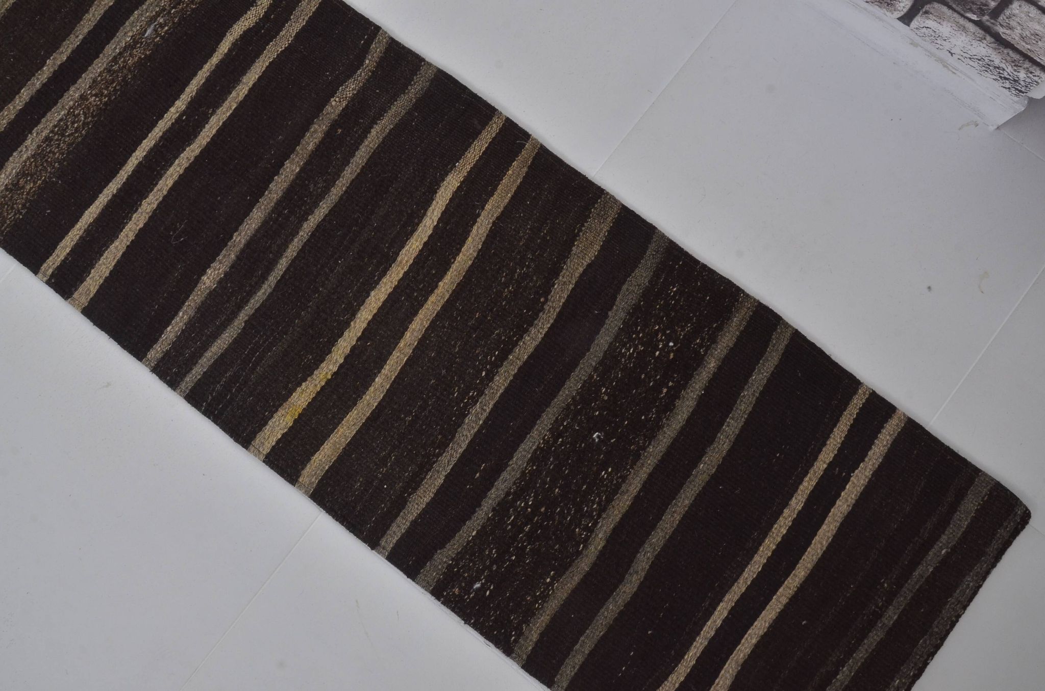 Organic Wool Goat Hair Runner Rug sku 3838