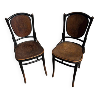 Duo chaises bistrot croix de lorraine