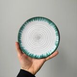 Small green dessert plate Robert Picault / Humbert Pittari style