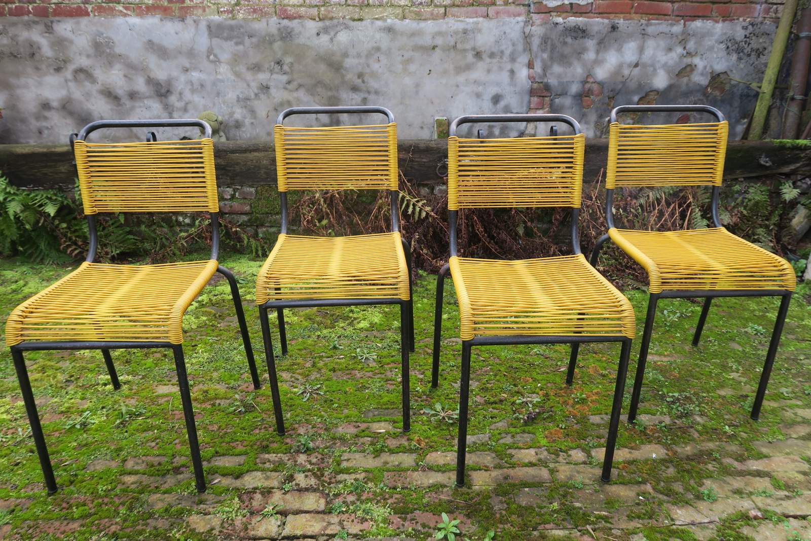 Set of 4 chairs scoubidou