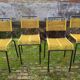 Set of 4 chairs scoubidou