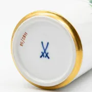 Cylindrical vase with wildflower decoration by Meissen, 1970s