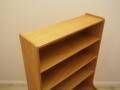 Danish ash veneer bookcase with adjustable shelves, 1970s