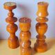 Bougeoirs scandinaves en bois