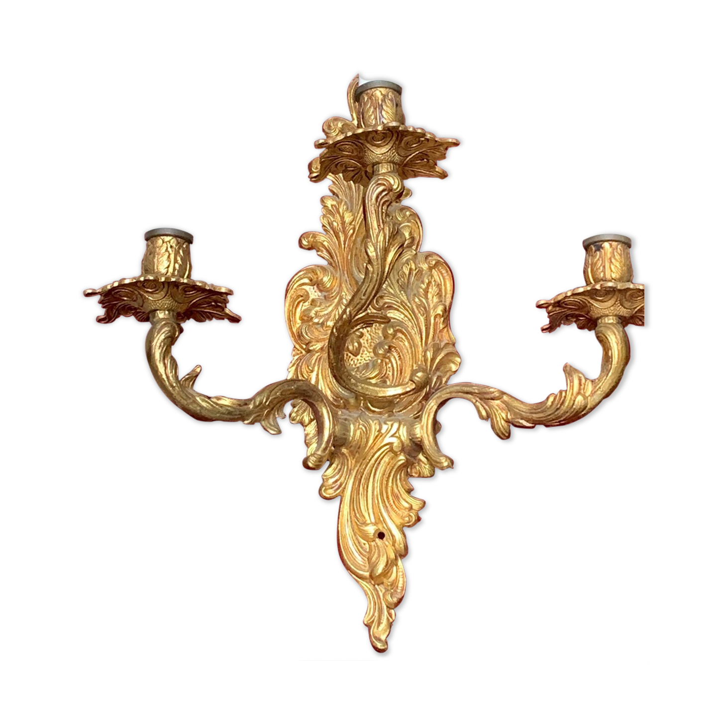 Applique murale en bronze doré