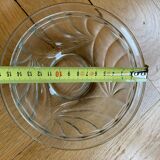 Art Deco molded glass sugar bowl