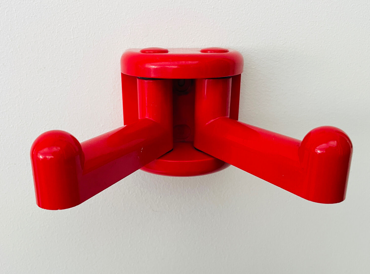 Coat rack or double hook - Vintage - Metalplastica - Italy 70s