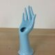 Hand baguier soliflore ceramic blue