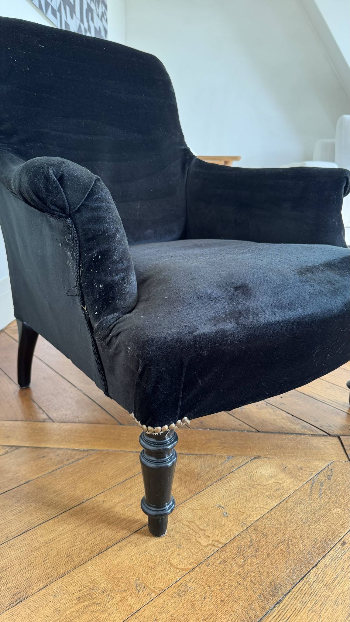 Napoleon III armchair and footrest