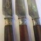 Couteaux anciens couvert de table service estampille Au Diamant