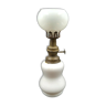 Oil lamp in white opaline