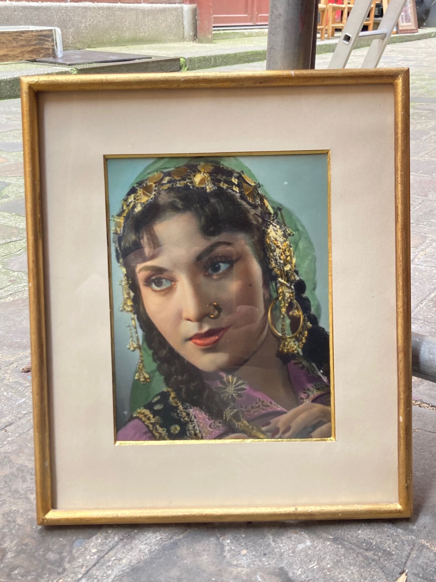 Indian actress known as Naazi, photo painted