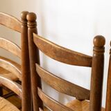 Set of 4 brutalist chairs