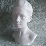 Bust girl with braid