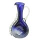 Mid-century modern jug, cobalt double-layered glass, designed by K. Gorski, Poland, 1970s
