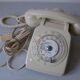 Old phone SO.CO.TEL 63 from 1982 ivory model with dial