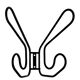 Vintage Ikea Frän Wire Metal Coat Racks / Wall Coat Rack