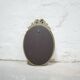 Old oval mirror Louis XVI style in gilded wood 50cm x 34cm