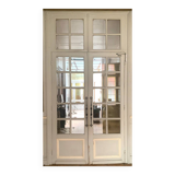 Double separation doors with transom and beveled glass 20th century