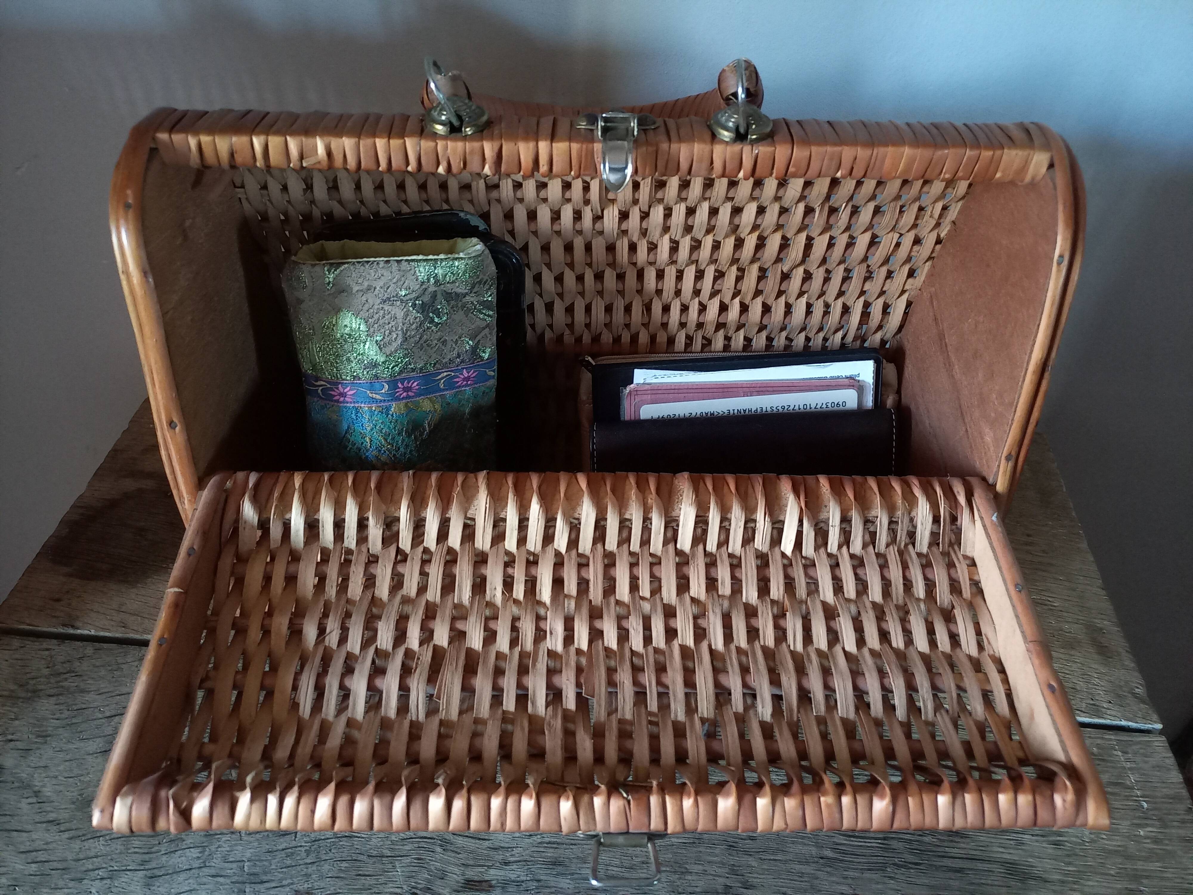 Vintage wicker basket