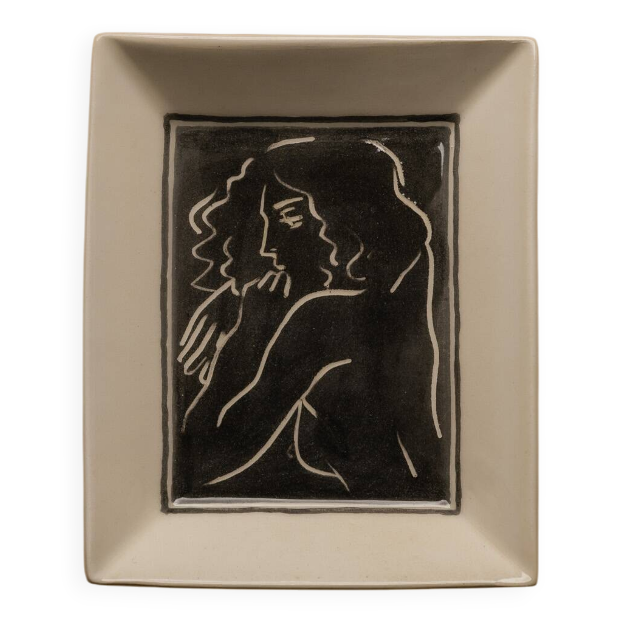 WHITE CERAMIC WOMEN'S POCKET TRAY