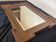 Miroir design art déco en bois forme géométrique 58x84cm