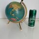 Globe vintage 1967 terrestre Taride tripode doré verre mappemonde - 22 cm