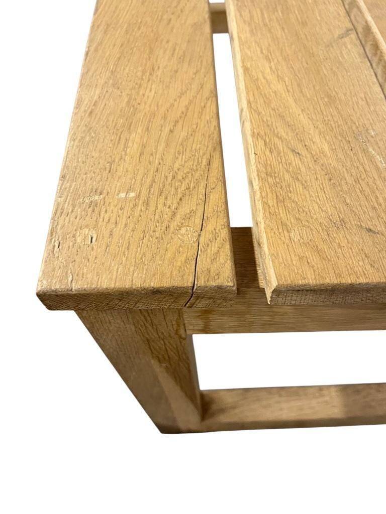 Vintage XL wooden coat rack with bench
