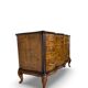 Commode italienne Art déco en loupe de noyer, années 1940-50
