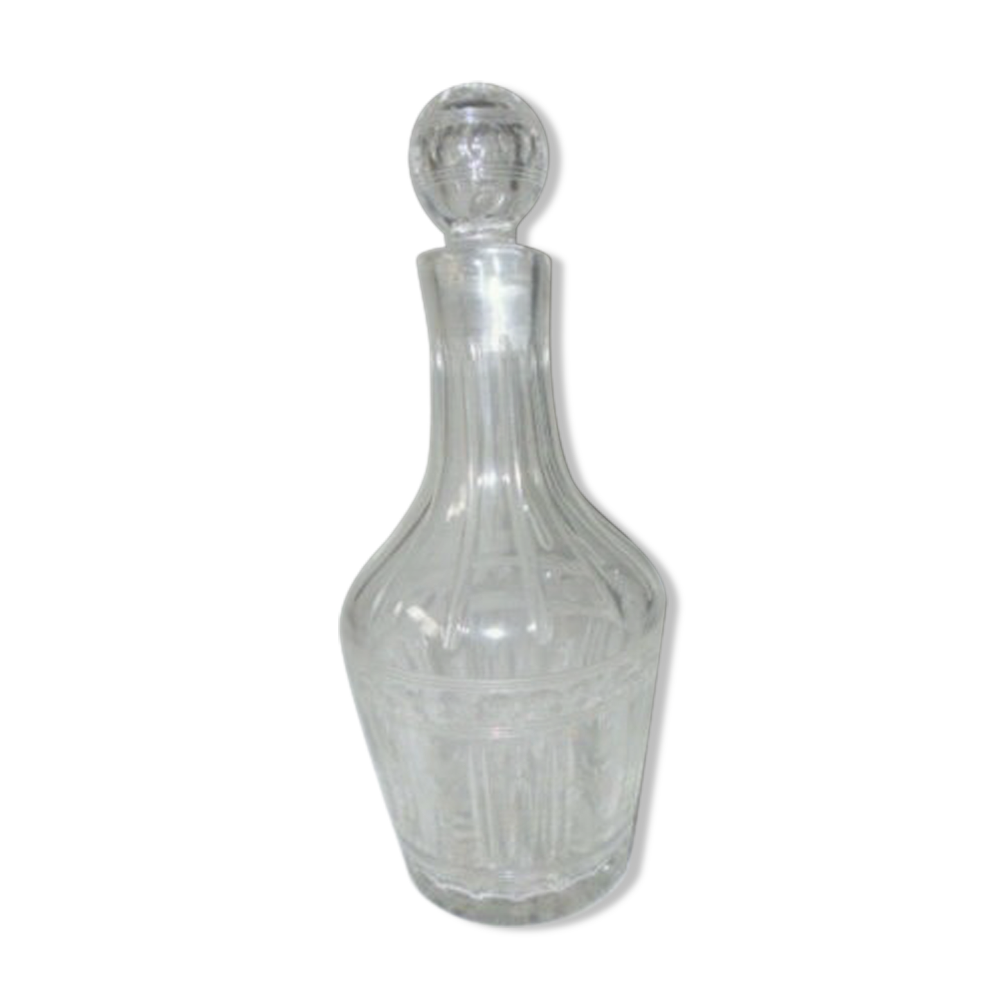 Crystal carafe bottle carafon size 1900 Baccarat Saint Louis