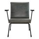 Dutch modernist Gispen 1401 Armchair by Wim Rietveld in green leather
