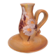 Cellar rat candle holder in beige ceramic from Vallauris, vintage 60s-70s