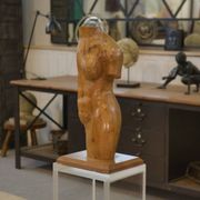 Nude sculpture in oak 1960s