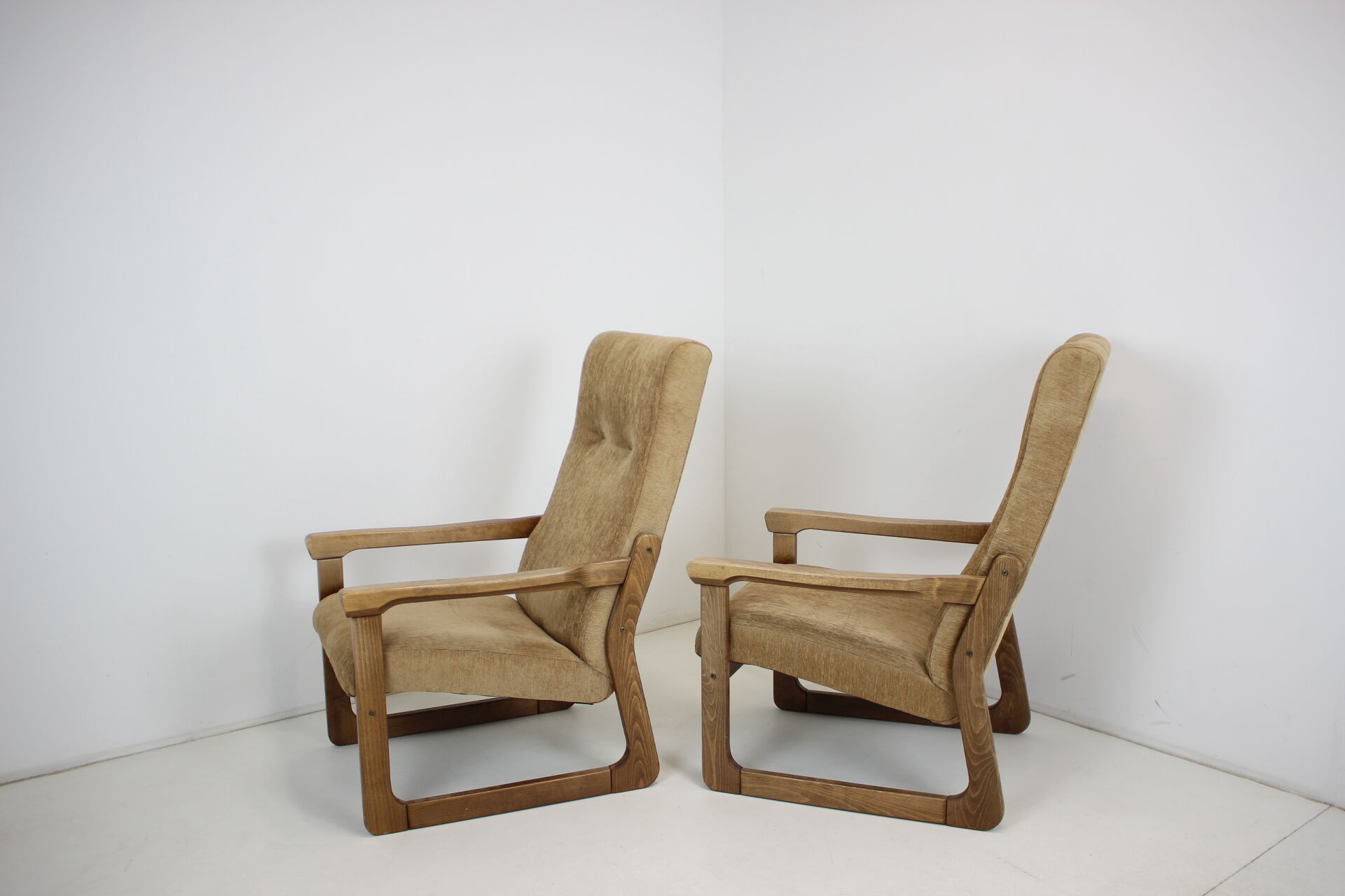 1990s Pair Armchairs, Czechoslovakia