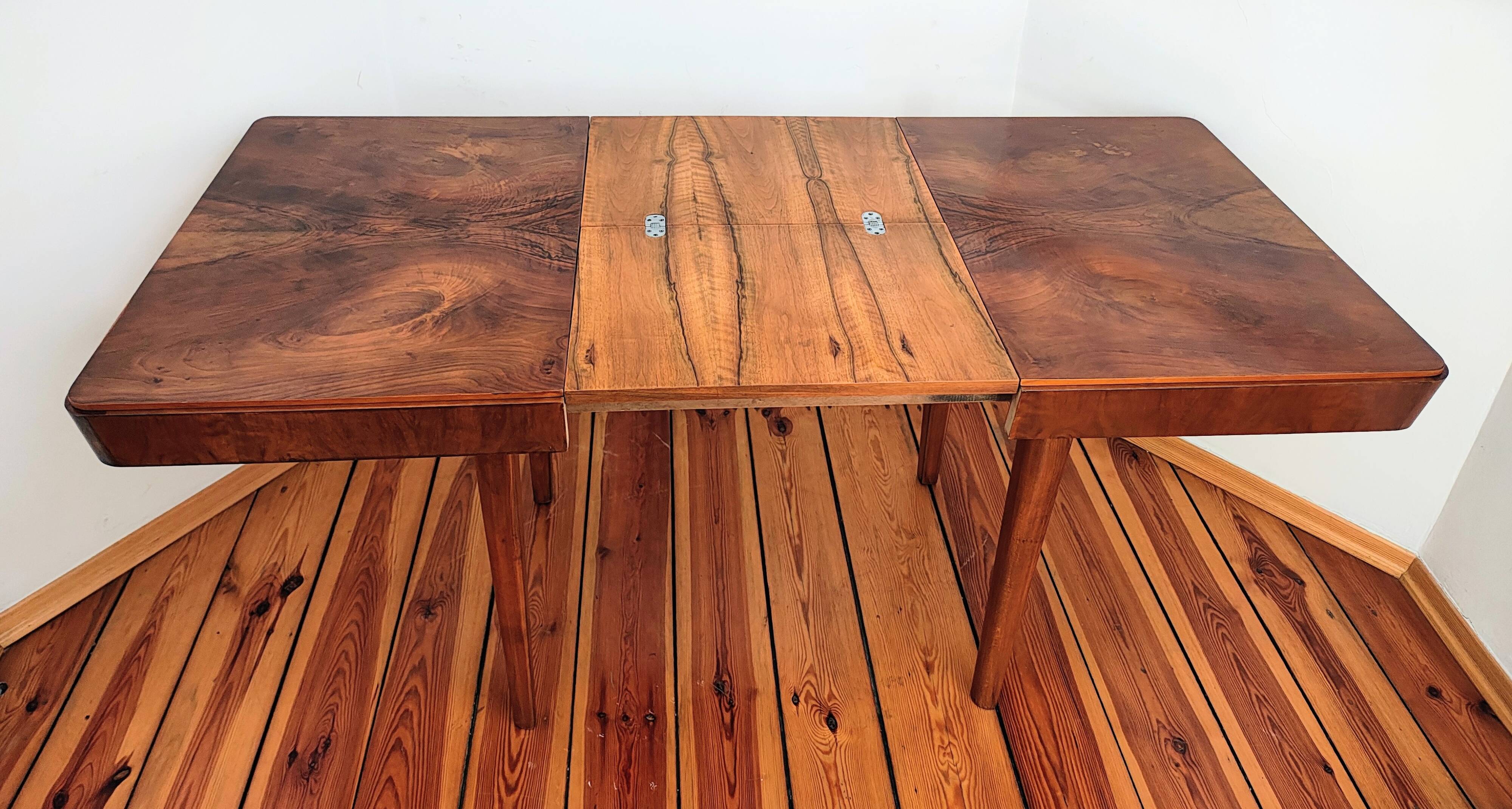 Mid-Century Czech Dining Table by Jindřich Halabala for Up Races, 1950s