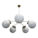 1970s glass chandelier, Czechoslovakia