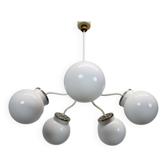 1970s glass chandelier, Czechoslovakia