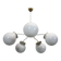 1970s glass chandelier, Czechoslovakia