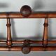 Old wooden wall coat rack turned bamboo style Good condition SB907