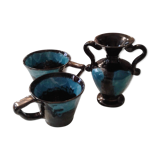 Vallauris cup and vase set