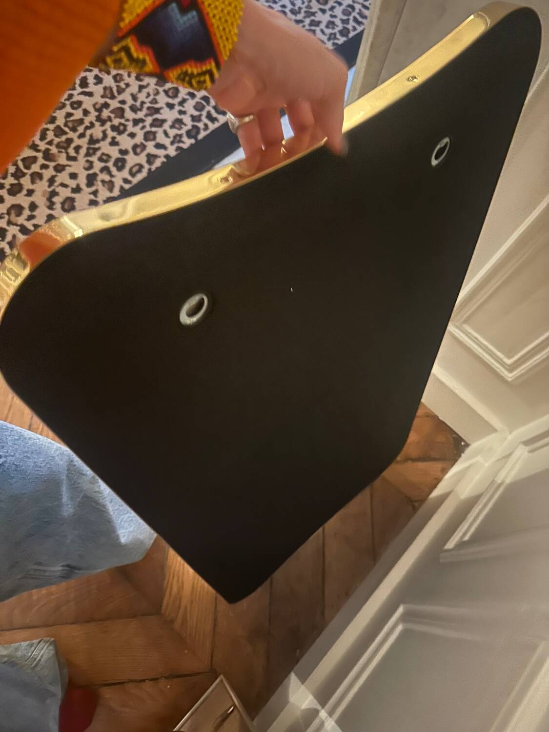 Gio Ponti Mirror 54 x 80 cm Polished Brass Gubi edition