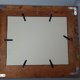 Old frame patinated stucco wood 58x50 foliage 41x33 or 34 cm + glass SB183