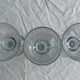 Set of 6 twisted ribbed glass wine glasses