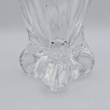 Art Vannes France - Large Sculptural Free-Form Vase - Solid Crystal 1950