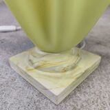 Vintage yellow Corolle table lamp